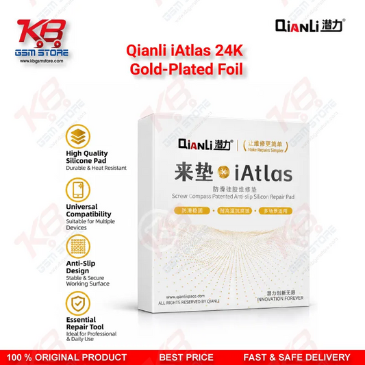 Qianli iAtlas 24K Gold-Plated Foil – Explosion-Proof Reballing Support Gasket for Motherboard Middle Frame & Chip Soldering