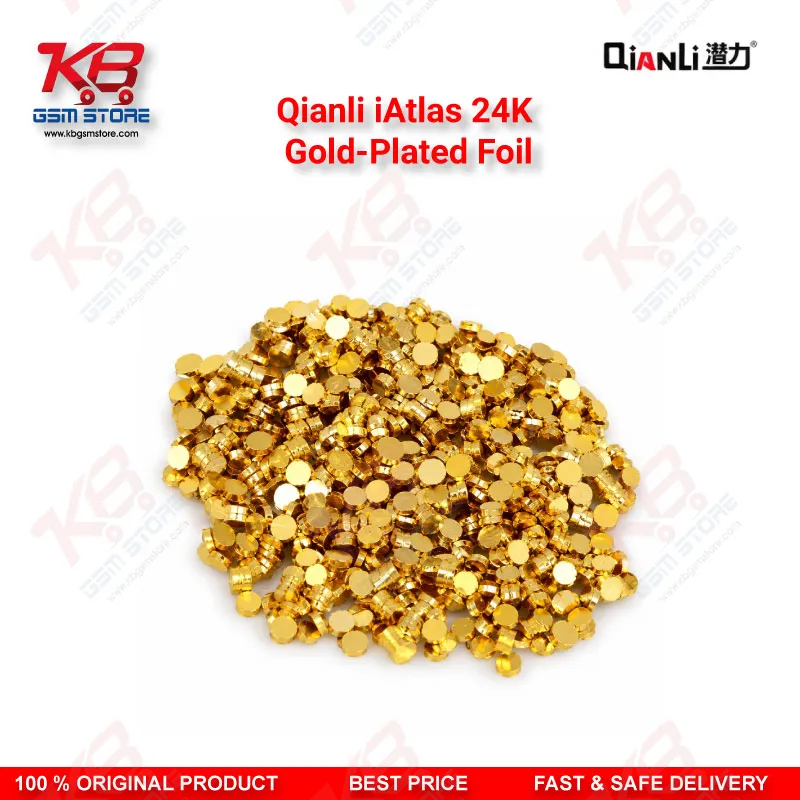 Qianli iAtlas 24K Gold-Plated Foil – Explosion-Proof Reballing Support Gasket for Motherboard Middle Frame & Chip Soldering