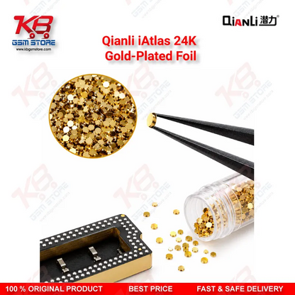 Qianli iAtlas 24K Gold-Plated Foil – Explosion-Proof Reballing Support Gasket for Motherboard Middle Frame & Chip Soldering