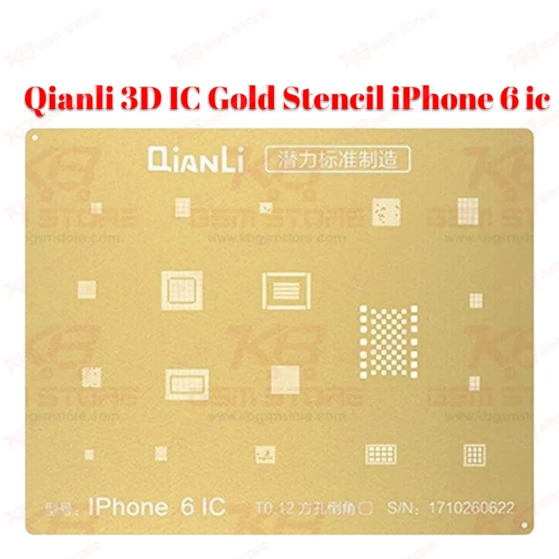 Qianli 3D IC Gold Stencil iPhone 6 ic