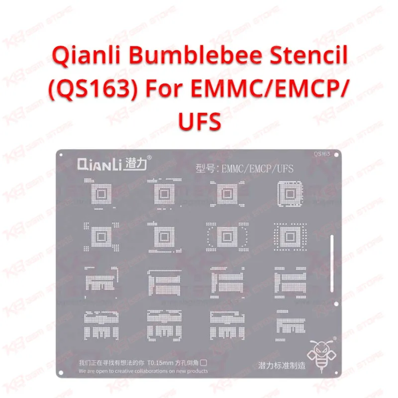 Qianli Bumblebee Stencil (QS163) For EMMC/EMCP/UFS