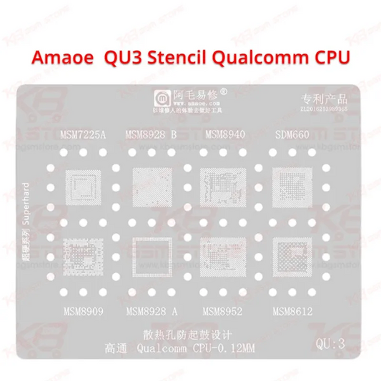 Qualcomm CPU QU3 Stencil AMAOE