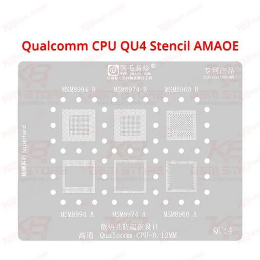 Qualcomm CPU QU4 Stencil AMAOE