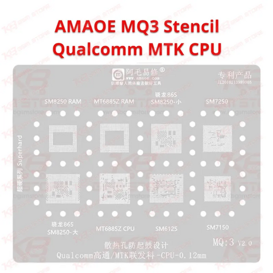 Qualcomm/MTK CPU MQ3 Stencil AMAOE