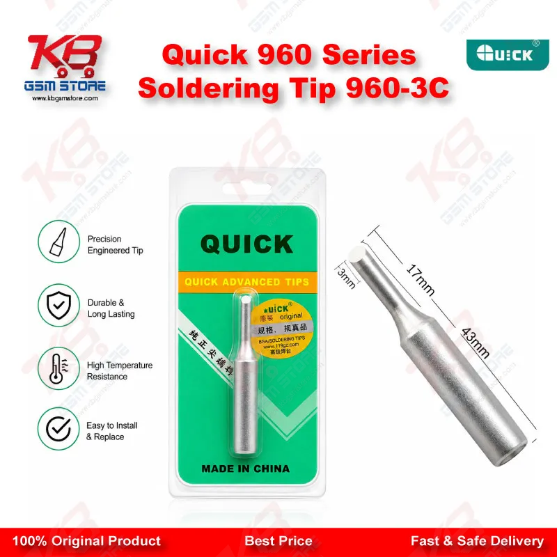 Quick 960 Series Soldering Tip 960-3C