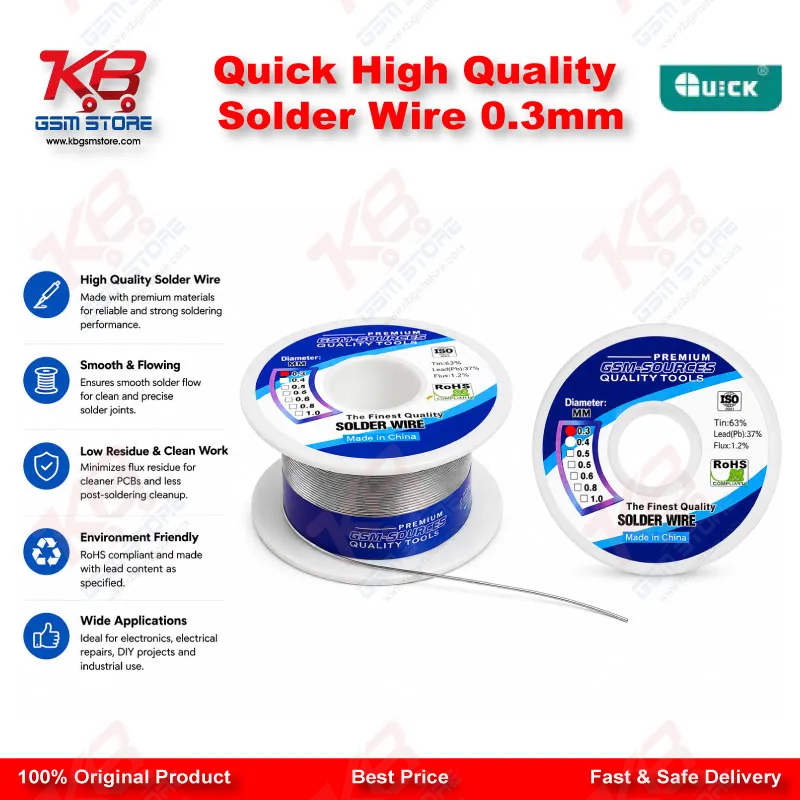 Quick High Quality Solder Wire 0.3mm