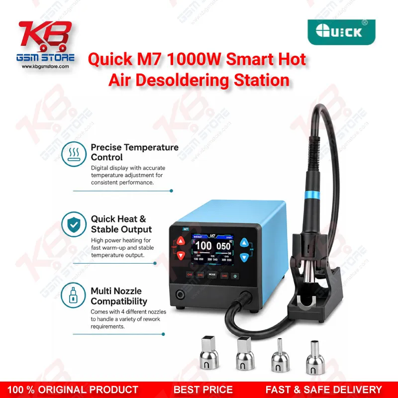 Quick M7 1000W Smart Hot Air Desoldering Station