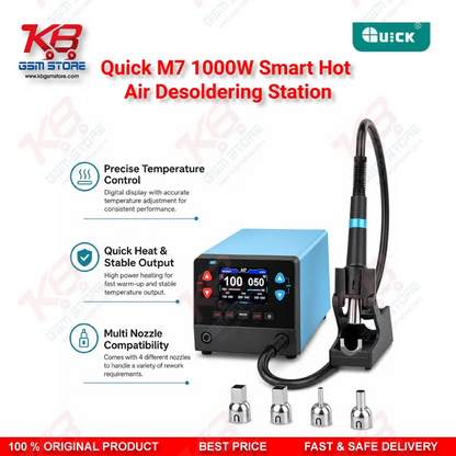 Quick M7 1000W Smart Hot Air Desoldering Station