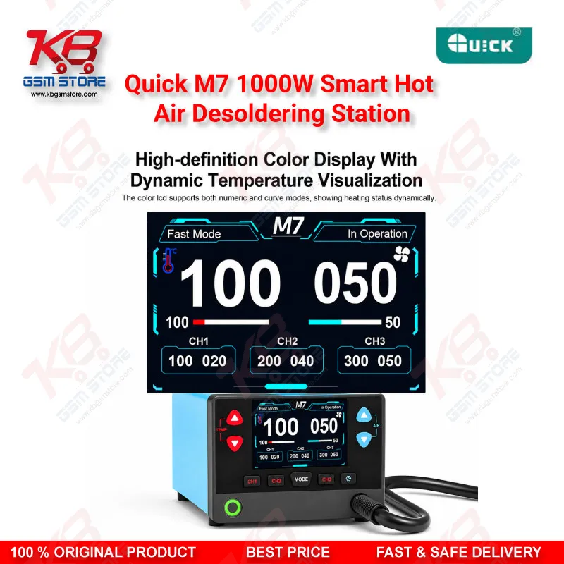 Quick M7 1000W Smart Hot Air Desoldering Station