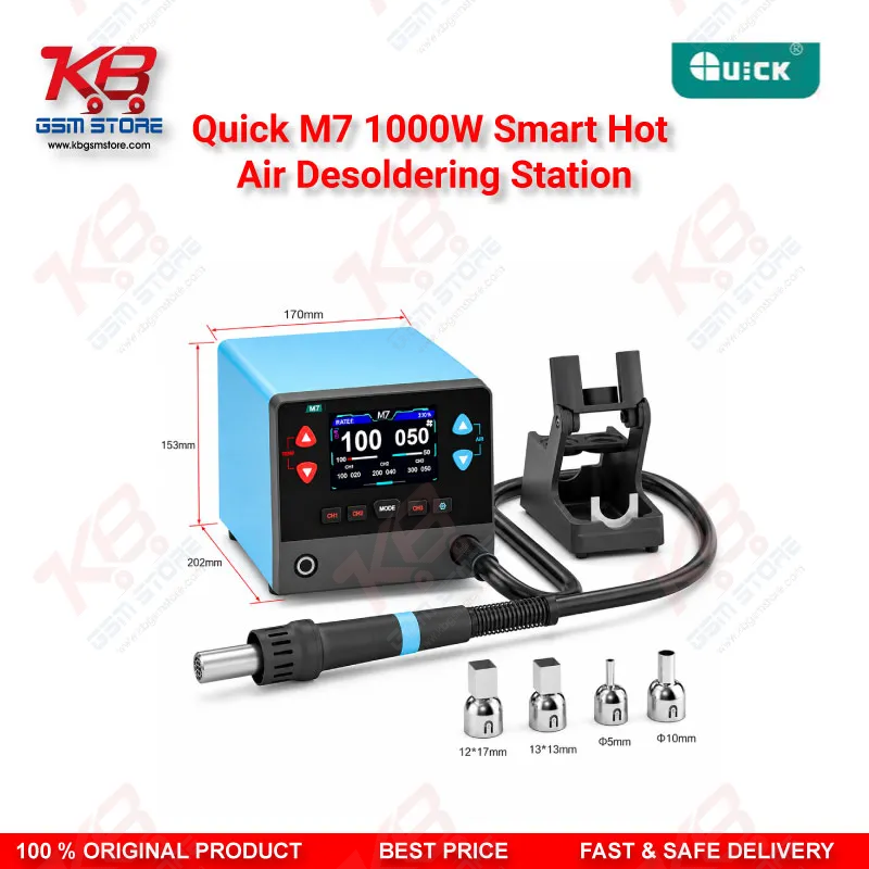 Quick M7 1000W Smart Hot Air Desoldering Station