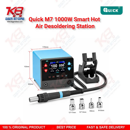 Quick M7 1000W Smart Hot Air Desoldering Station