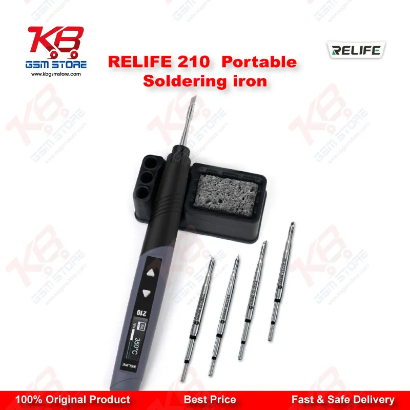 RELIFE RL-210 Portable Soldering Iron 60W OLED Display for Mobile Repair