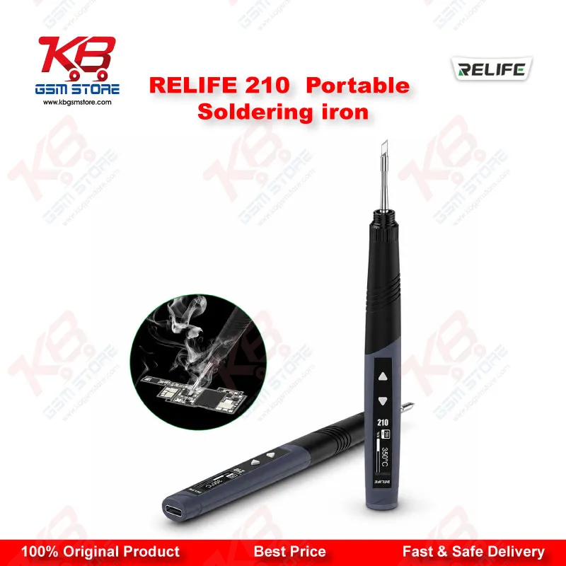 RELIFE RL-210 Portable Soldering Iron 60W OLED Display for Mobile Repair