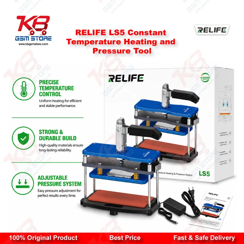RELIFE LS5 Constant Temperature Heating and Pressure Tool for Back Cover and Middle Frame Restoration