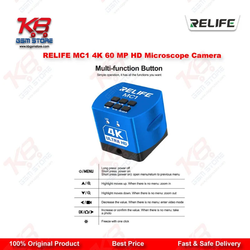 Relife MC1 4K HD Microscope Camera