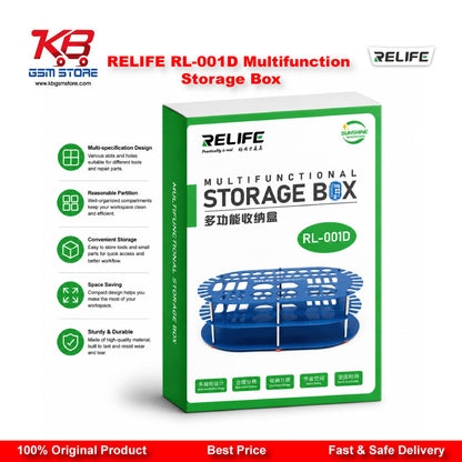 RELIFE RL-001D Multifunction Stainless Steel Storage Box for Mobile Repair Tools