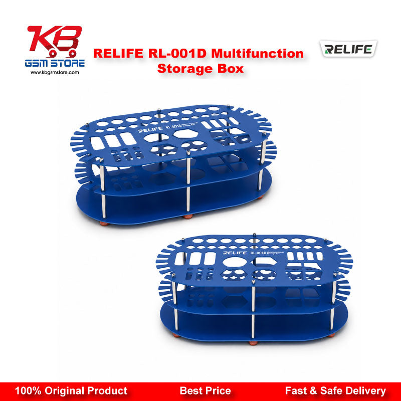 RELIFE RL-001D Multifunction Stainless Steel Storage Box for Mobile Repair Tools