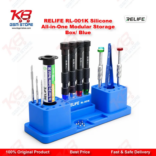 RELIFE RL-001K Silicone All-in-One Modular Storage Box (Blue) – 500°C Heat Resistant