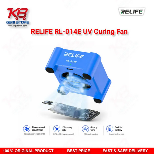 RELIFE RL-014E UV Curing Fan – 3-in-1 UV Curing, Smoke Exhaust & Cooling Tool