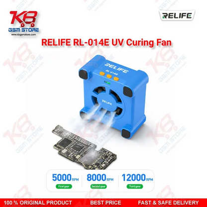 RELIFE RL-014E UV Curing Fan – 3-in-1 UV Curing, Smoke Exhaust & Cooling Tool