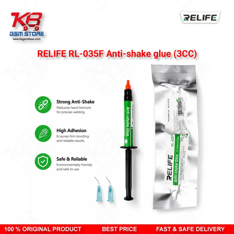 RELIFE RL-035F Camera Anti-Shake Glue 3CC — UV Curing Adhesive for Mobile Camera & PCB Repair