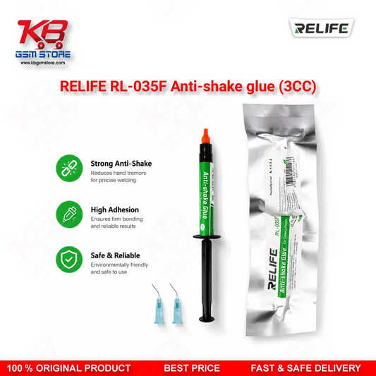 RELIFE RL-035F Camera Anti-Shake Glue 3CC — UV Curing Adhesive for Mobile Camera & PCB Repair