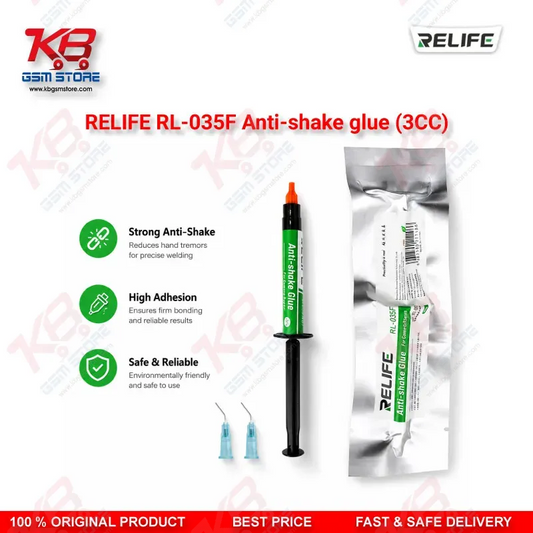 RELIFE RL-035F Camera Anti-Shake Glue 3CC — UV Curing Adhesive for Mobile Camera & PCB Repair