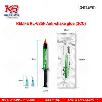 RELIFE RL-035F Camera Anti-Shake Glue 3CC — UV Curing Adhesive for Mobile Camera & PCB Repair