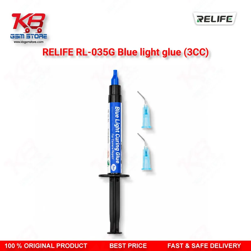 RELIFE RL-035G Blue Light Glue (3CC) – UV Curing Adhesive for Camera Lens Repair