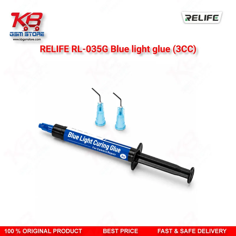 RELIFE RL-035G Blue Light Glue (3CC) – UV Curing Adhesive for Camera Lens Repair