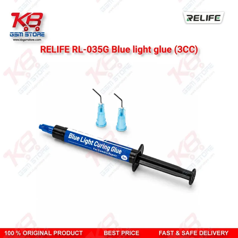 RELIFE RL-035G Blue Light Glue (3CC) – UV Curing Adhesive for Camera Lens Repair