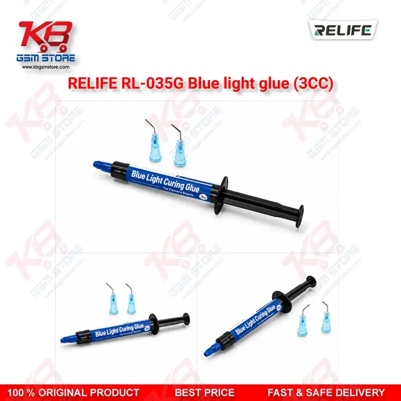 RELIFE RL-035G Blue Light Glue (3CC) – UV Curing Adhesive for Camera Lens Repair