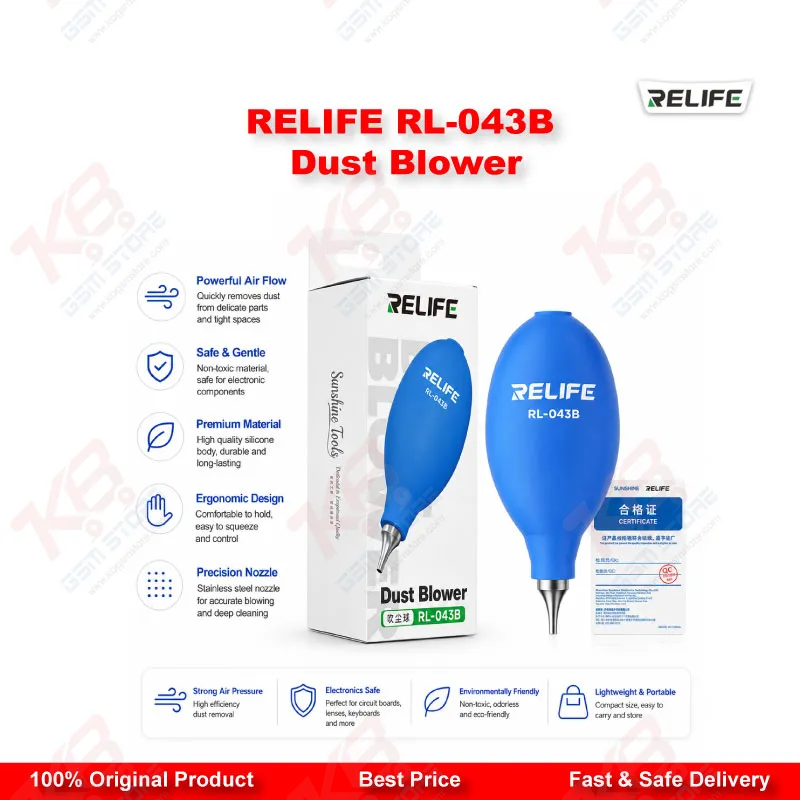 RELIFE RL-043B Silicone Dust Blower Ball for Mobile Repair