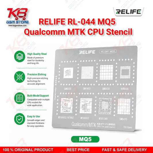 Relife RL-044 MQ5 Qualcomm MTK CPU BGA Reballing Stencil