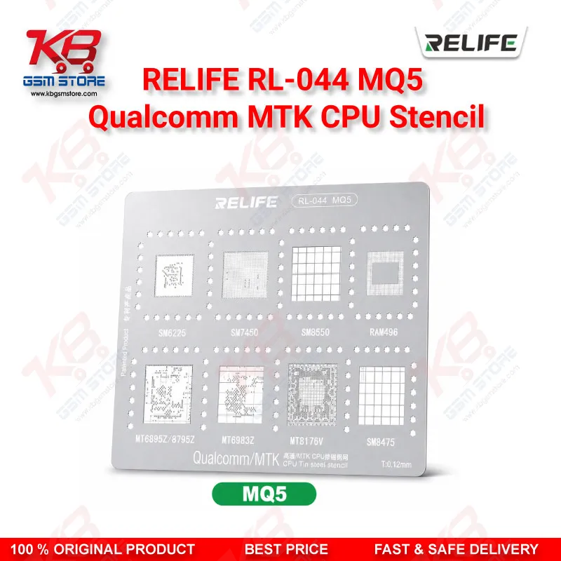 Relife RL-044 MQ5 Qualcomm MTK CPU BGA Reballing Stencil