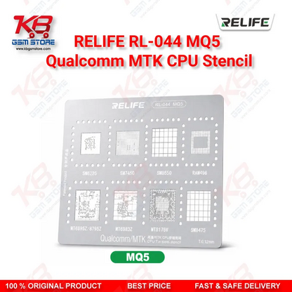 Relife RL-044 MQ5 Qualcomm MTK CPU BGA Reballing Stencil