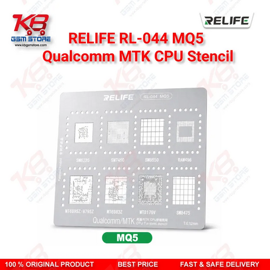 Relife RL-044 MQ5 Qualcomm MTK CPU BGA Reballing Stencil
