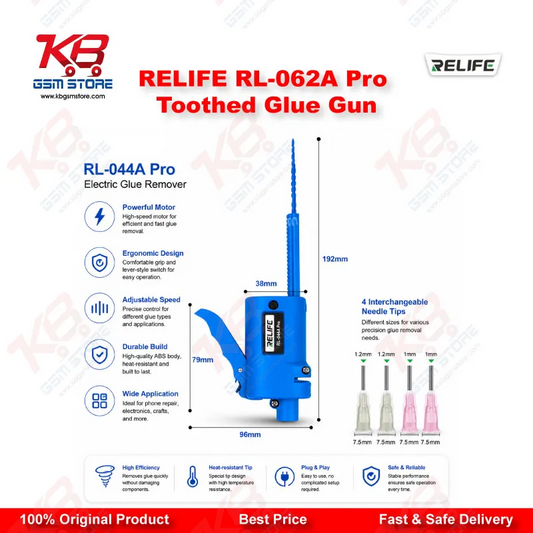 RELIFE RL-062A Pro Toothed Glue Gun – 10CC Manual Solder Paste & Flux Dispenser