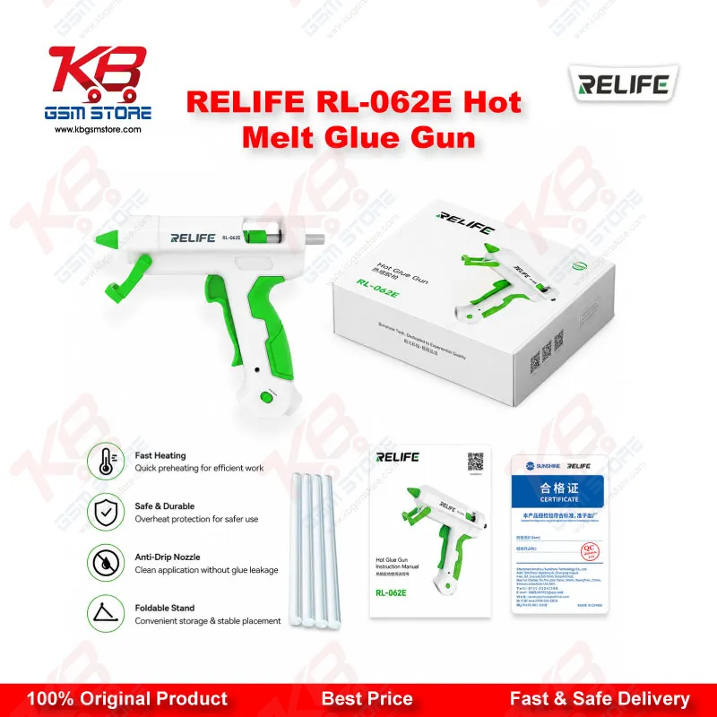 RELIFE RL-062E Hot Melt Glue Gun for Mobile Repair Workshops
