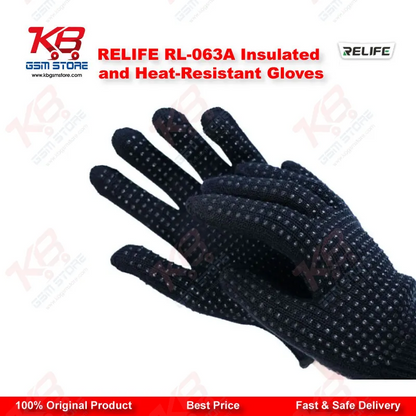 RELIFE RL-063A Insulated Heat-Resistant Repair Gloves – Anti-Slip Aramid Safety Gloves for Mobile Repair Technicians