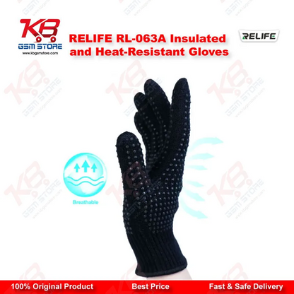 RELIFE RL-063A Insulated Heat-Resistant Repair Gloves – Anti-Slip Aramid Safety Gloves for Mobile Repair Technicians