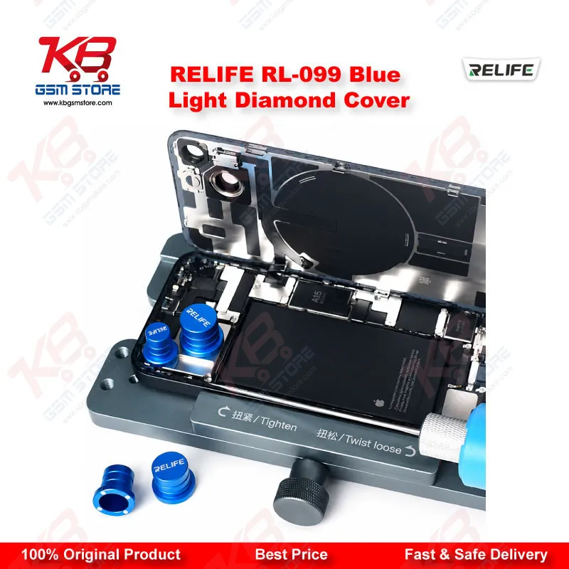 RELIFE RL-099 Blue Light Diamond Cover – Magnetic Camera Lens Protector for Mobile Repair