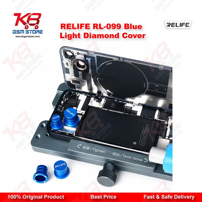 RELIFE RL-099 Blue Light Diamond Cover – Magnetic Camera Lens Protector for Mobile Repair