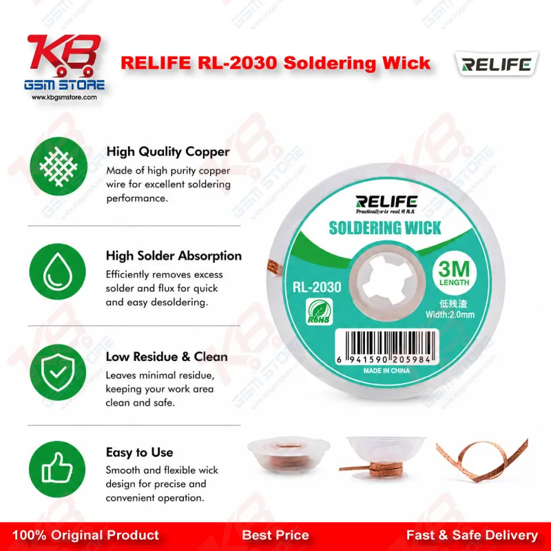 RELIFE RL-2030 Soldering Wick