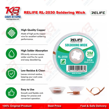RELIFE RL-2030 Soldering Wick