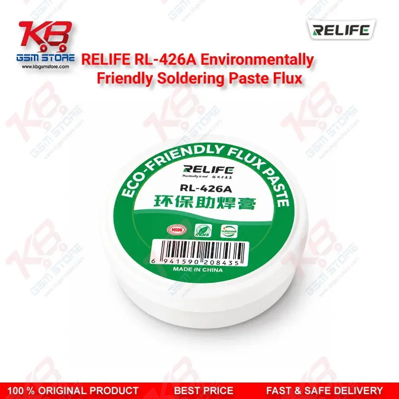 RELIFE RL-426A Environmentally Friendly Soldering Paste Flux 30g — High Purity Lead-Free Flux for BGA, SMT & PCB Repair