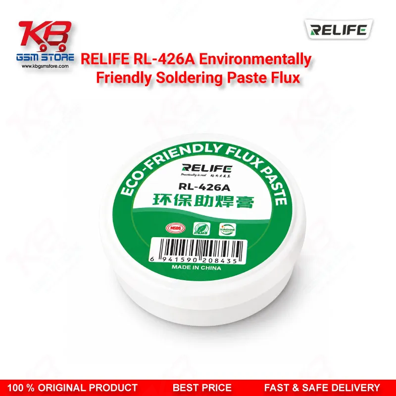 RELIFE RL-426A Environmentally Friendly Soldering Paste Flux 30g — High Purity Lead-Free Flux for BGA, SMT & PCB Repair