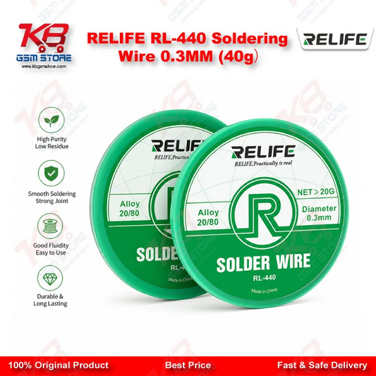 RELIFE RL-440 Soldering Wire 0.3MM (40g）