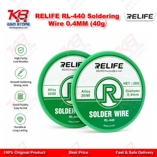 RELIFE RL-440 Soldering Wire 0.4MM (40g）