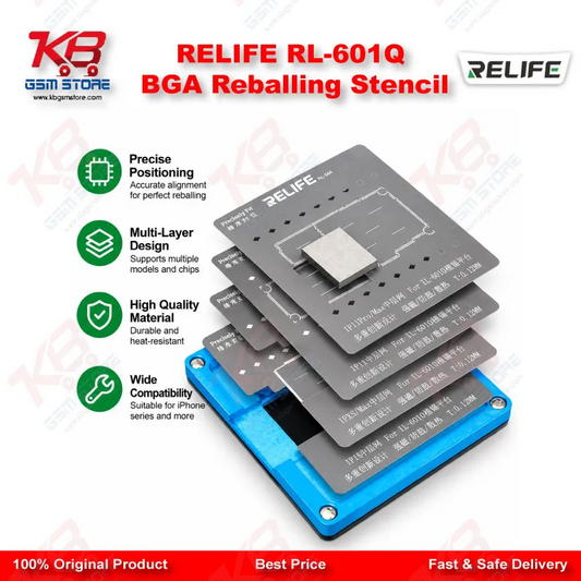 RELIFE RL-601Q BGA Reballing Stencil